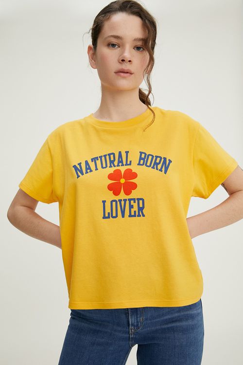 Varsity Tee "Natural Born Lover"