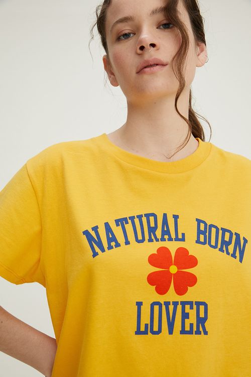 Varsity Tee "Natural Born Lover"