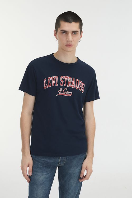 Graphic Set In Neck "Levi Strauss & Co"