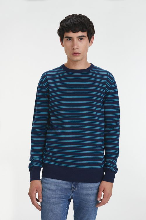 Striped Classic Crewneck Sweater