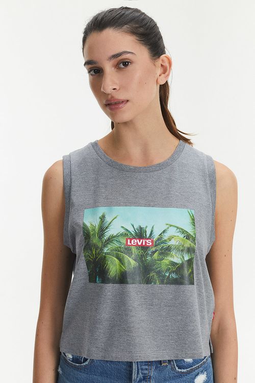 Graphic Zoey Tank "Picture Palms"