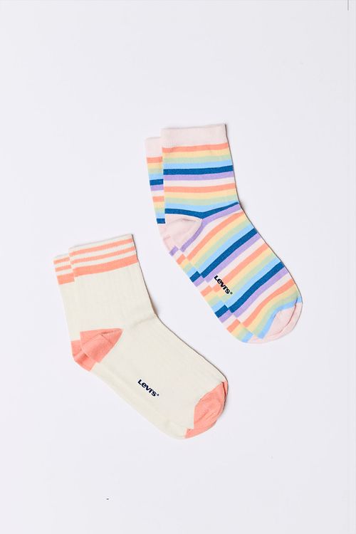 Mid Cut for Girls- 2 Pack "Striped Pastel"