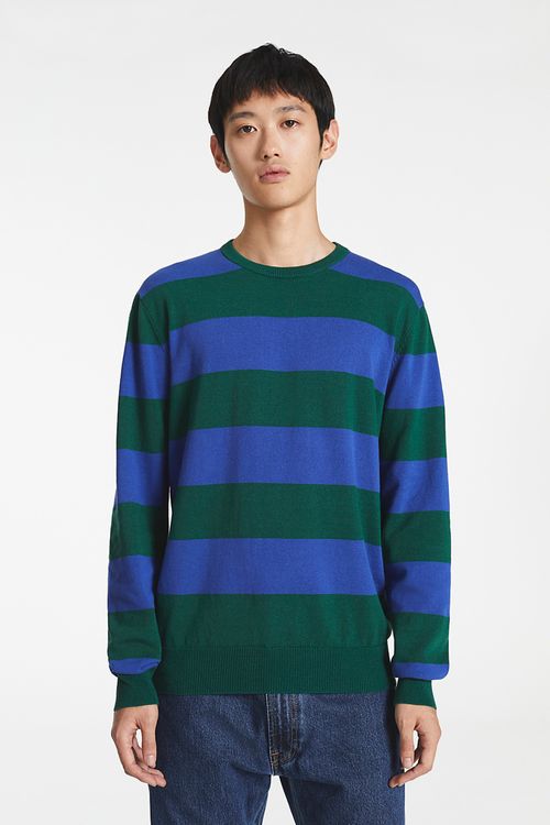 Striped Classic Crewneck Sweater