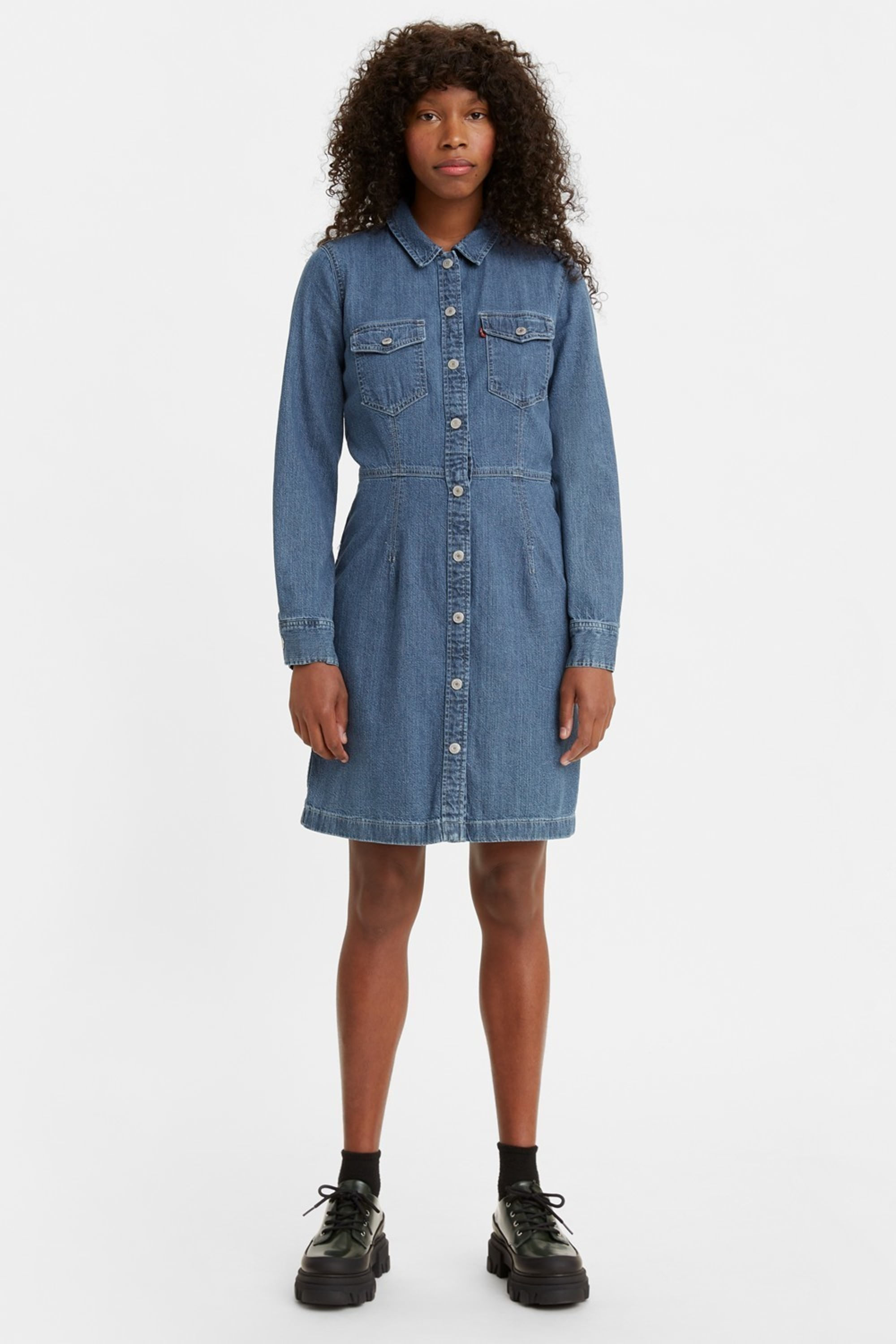 Vestido Estilo Denim Mujer Vestido Vaquero Mujer Verano Vestido