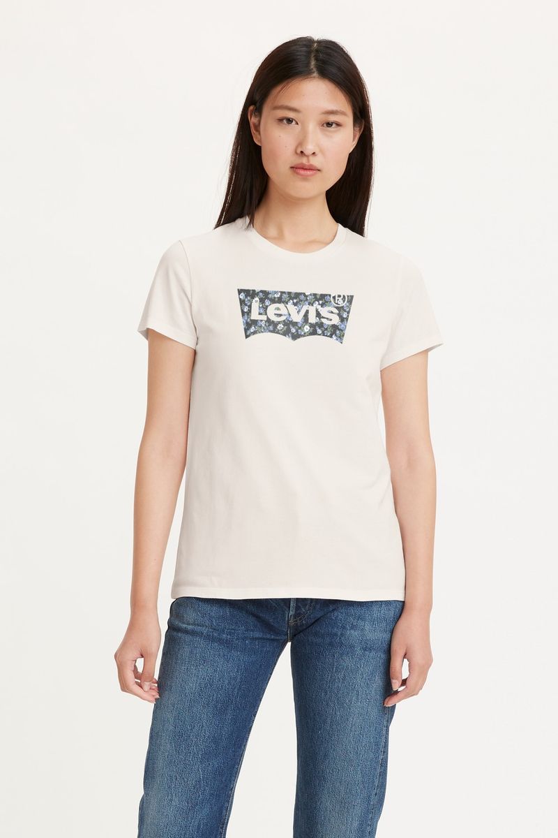 Levi's® Plus PERFECT TEE - T-shirt imprimé - lilac/lilas